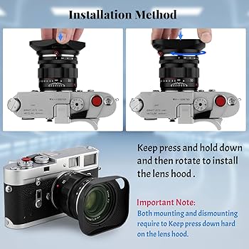 Amazon | Haoge LH-ZM32P バヨネットメタルスクエアレンズフード